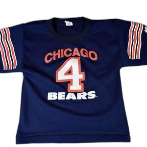 Vintage Chicago Bears Football Jersey Youth Small #4 Jim Harbaugh Hutch USA Made